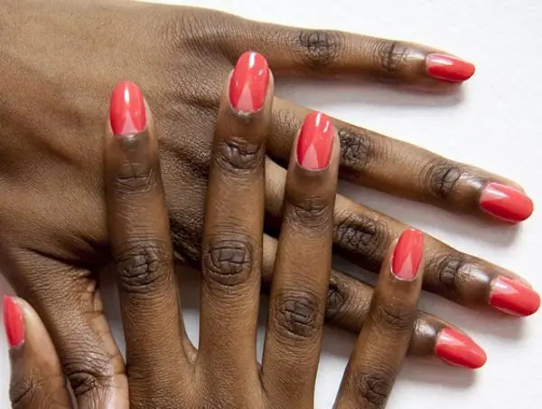 v shaped nail art designs