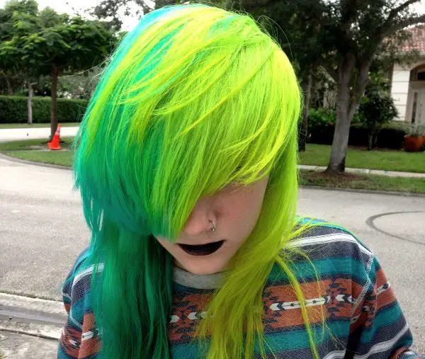 green hair color ideas