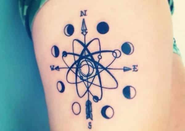 moon phases tattoo