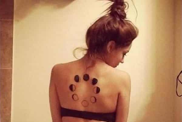 Moon phases temporary tattoo design by bewitchink  Weavers Cottage