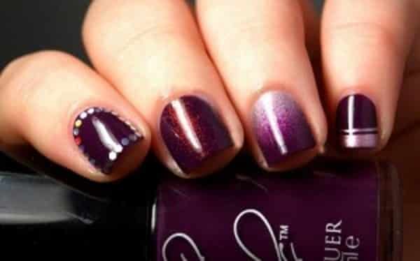 purple nail art designs 20