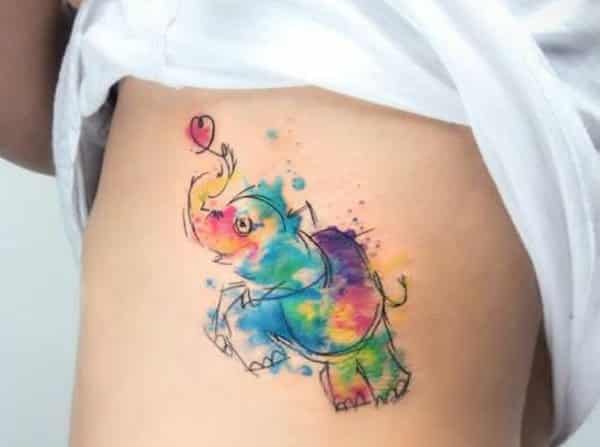 watercolor tattoo