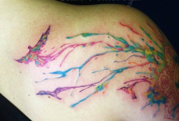 watercolor tattoo
