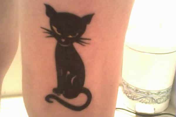	black cat tattoo ideas	