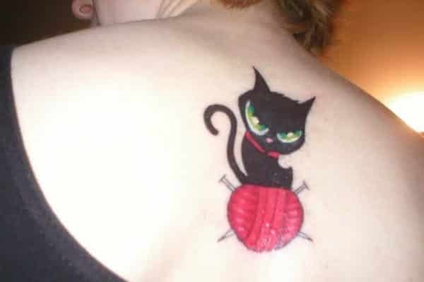 	black cat tattoo ideas