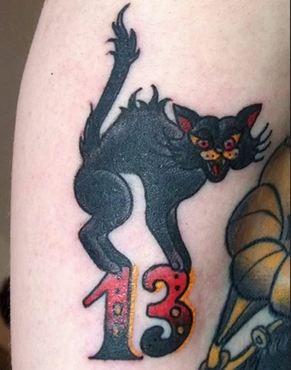 black cat tattoo ideas 14