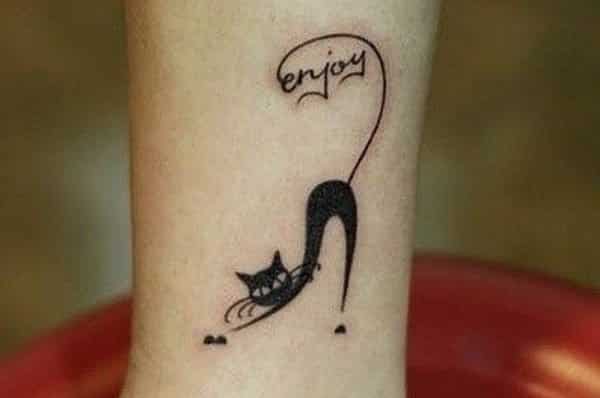 	black cat tattoo ideas
