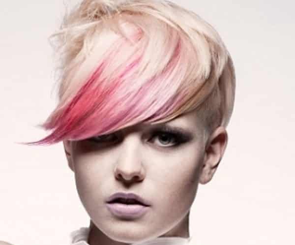 bright hair color ideas for bangs