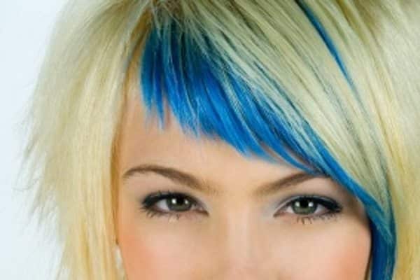 bright hair color ideas for bangs