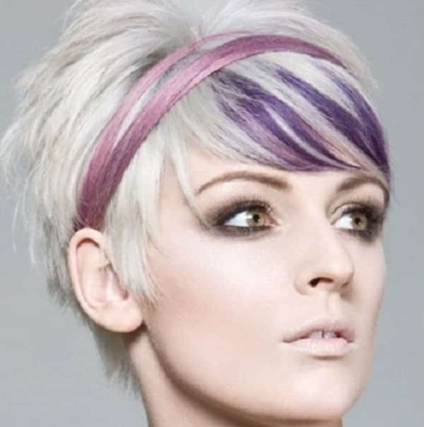 bright hair color ideas for bangs