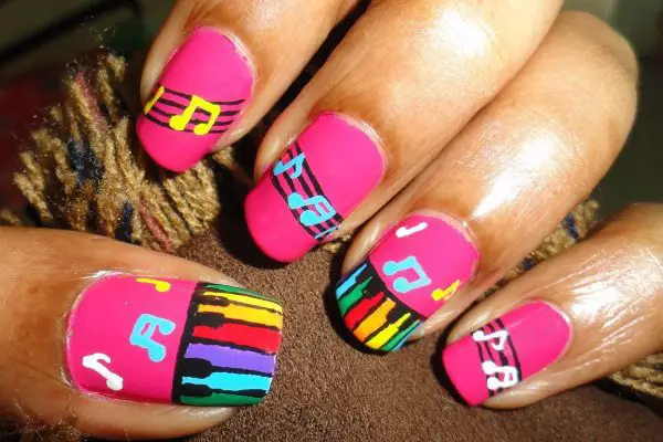 	music note nail art ideas	