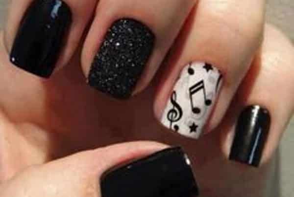 	music note nail art ideas	