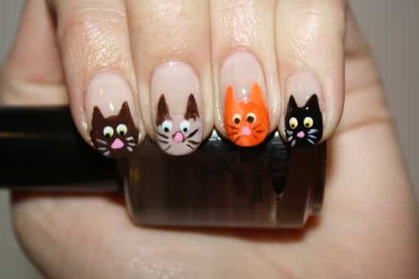 cat nail art