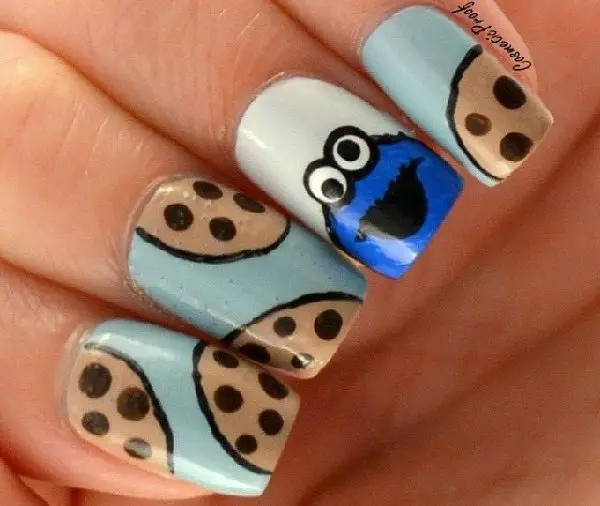 Discover 107+ cookie monster nails