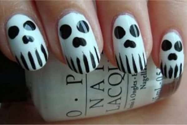 skeleton nail art designs 2