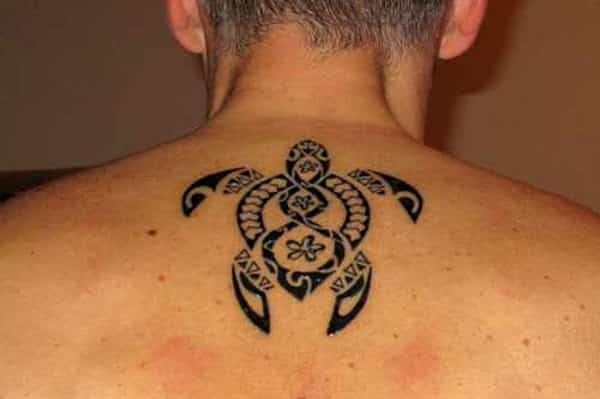 Tribal sea turtle tattoo  Turtle tattoo designs Hawaiian turtle tattoos  Plumeria tattoo