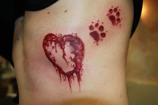 bloody tattoo design