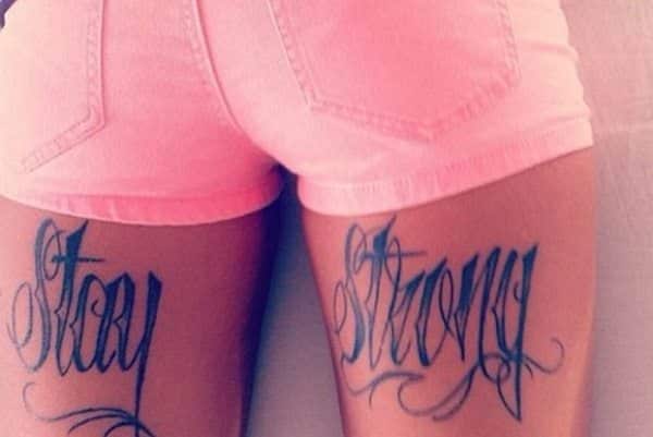 17 Spirited Stay Strong Tattoo Design Ideas | Design Press