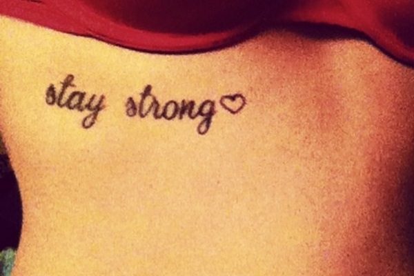 stay strong tattoo design