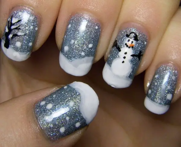 winter nail art 