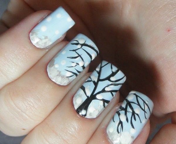 winter nail art 