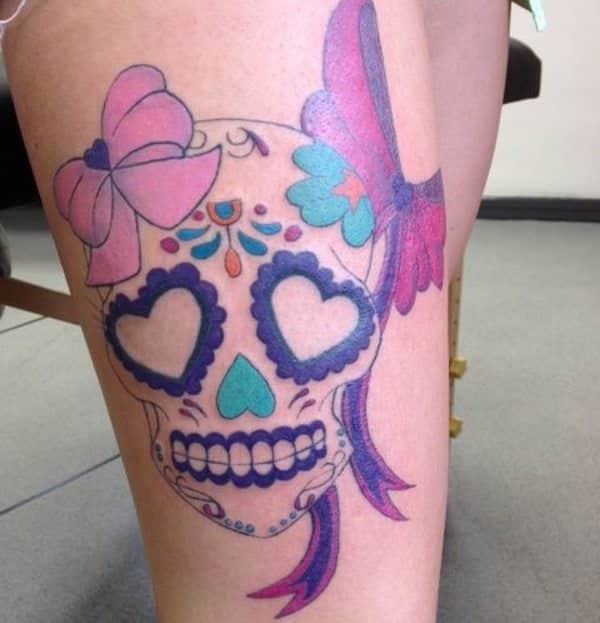 cute skull tattoo