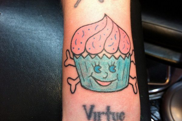 cute skull tattoo