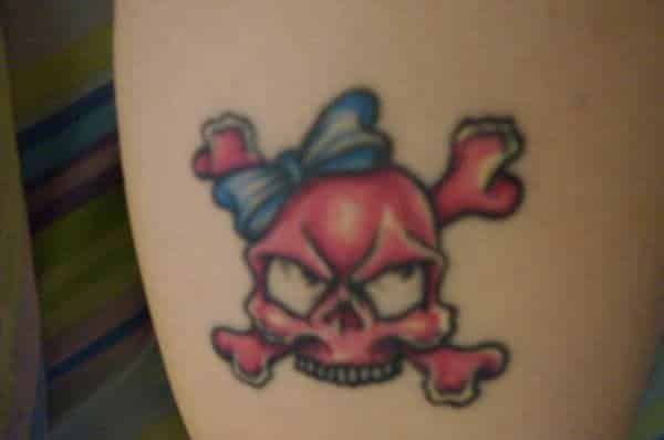 cute skull tattoo 2