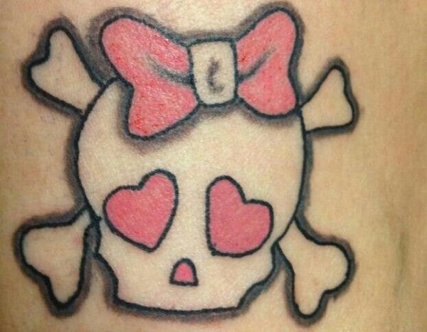 cute skull tattoo