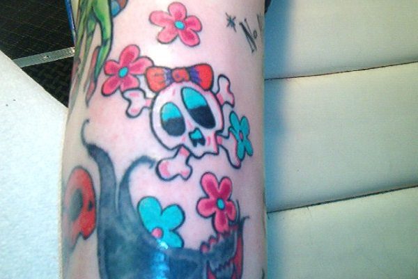cute skull tattoo
