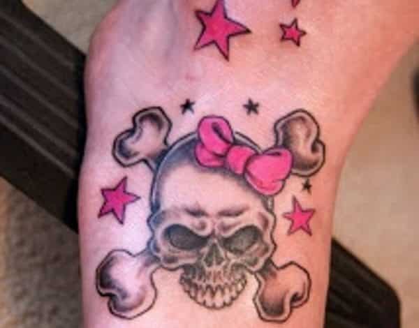 cute skull tattoo