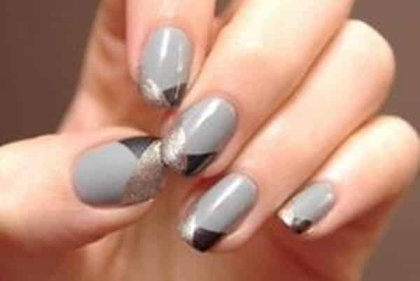 gray nail designs
