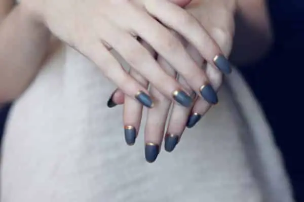 gray nail designs