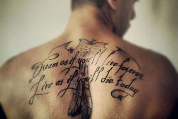 20 Cool and Creative Quote Tattoos on Guys Design Press
