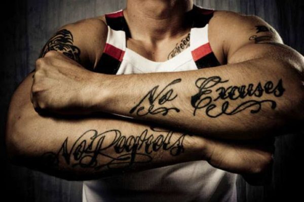 quote tattoos on guys