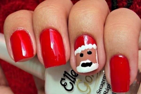 santa nail art