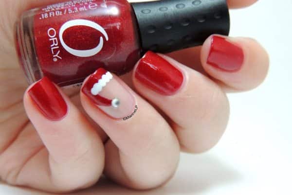 santa nail art