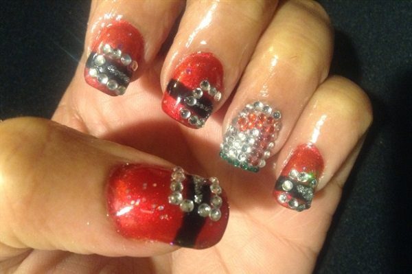 santa nail art