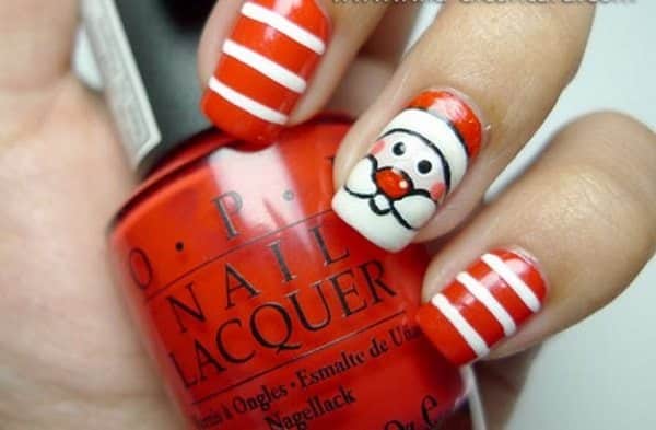 santa nail art