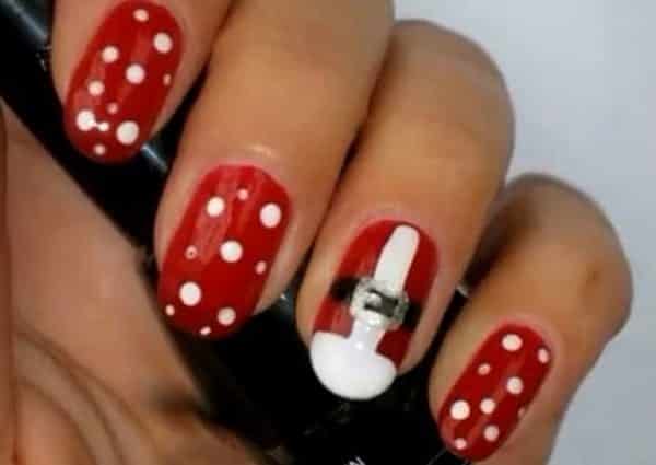 santa nail art