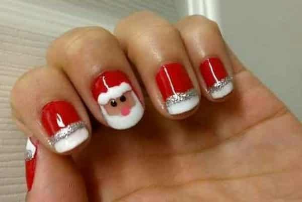santa nail art
