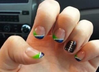14 Fantastic Seattle Seahawks Nail Art Designs
