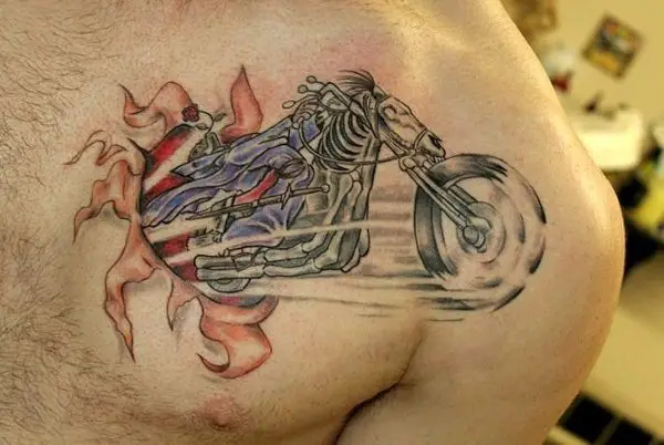 motorcycle tattoo design