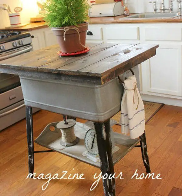 12 Amazing Repurposed Diy Kitchen Island Ideas Diy Kitchen Island
