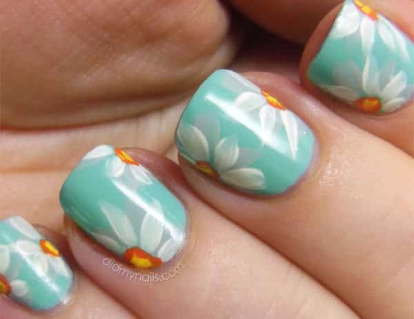 turquoise nail designs