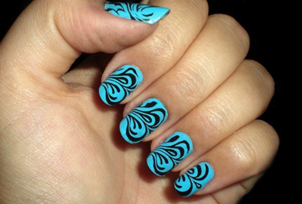 turquoise nail designs