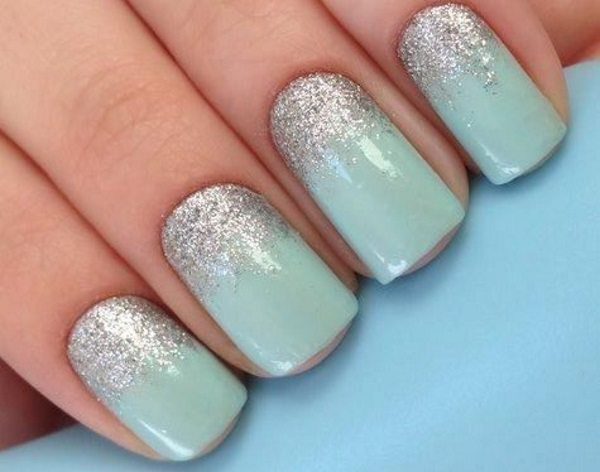 Buy Fiji Sparkle Press on Nails Turquoise  Glitter Fade Nails Online in  India  Etsy