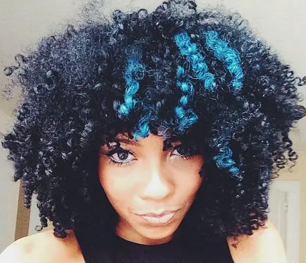 14 Beautiful Blue Hair Streaks for Women Design Press