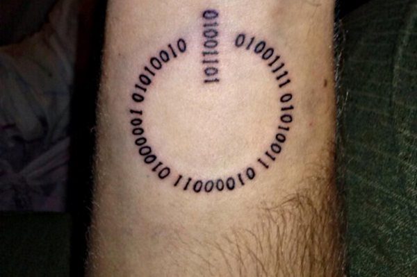 Love of computer science it spells love done by Shane at indigo rose  Columbia SC  rtattoos