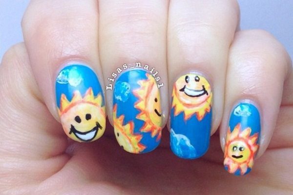 sunshine nail art